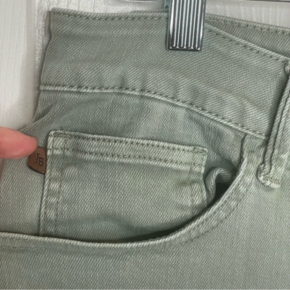 Judy Blue High Waist Capri Jeans Cropped Stretch in Sage Green 18W - Picture 5 of 12